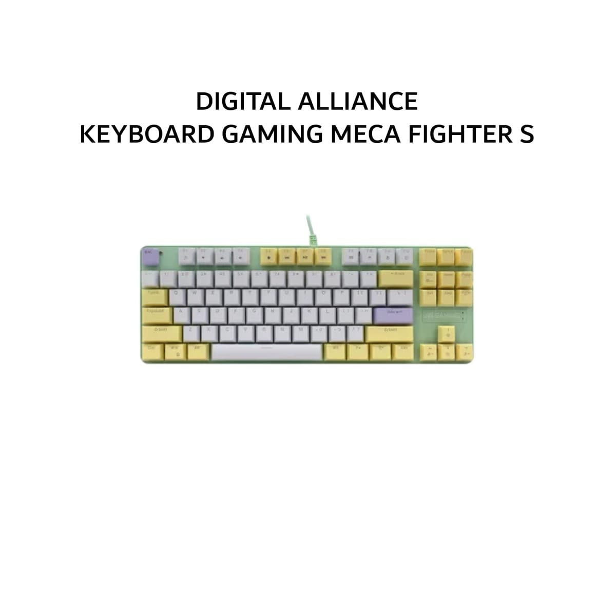 DIGITAL ALLIANCE KEYBOARD GAMING MECA FIGHTER S (MELON COCO) BROWN