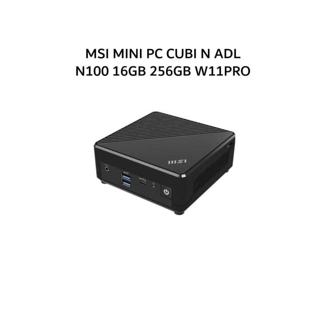 MSI MINI PC CUBI N ADL N100 16GB 256GB W11PRO BLACK