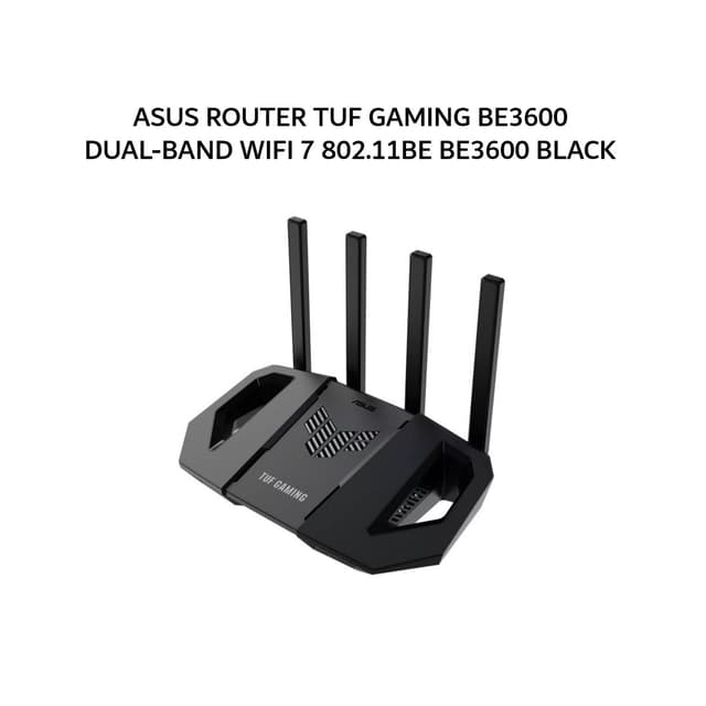 ASUS ROUTER TUF GAMING BE3600 DUAL-BAND WIFI 7 802.11BE BE3600 BLACK 3Y