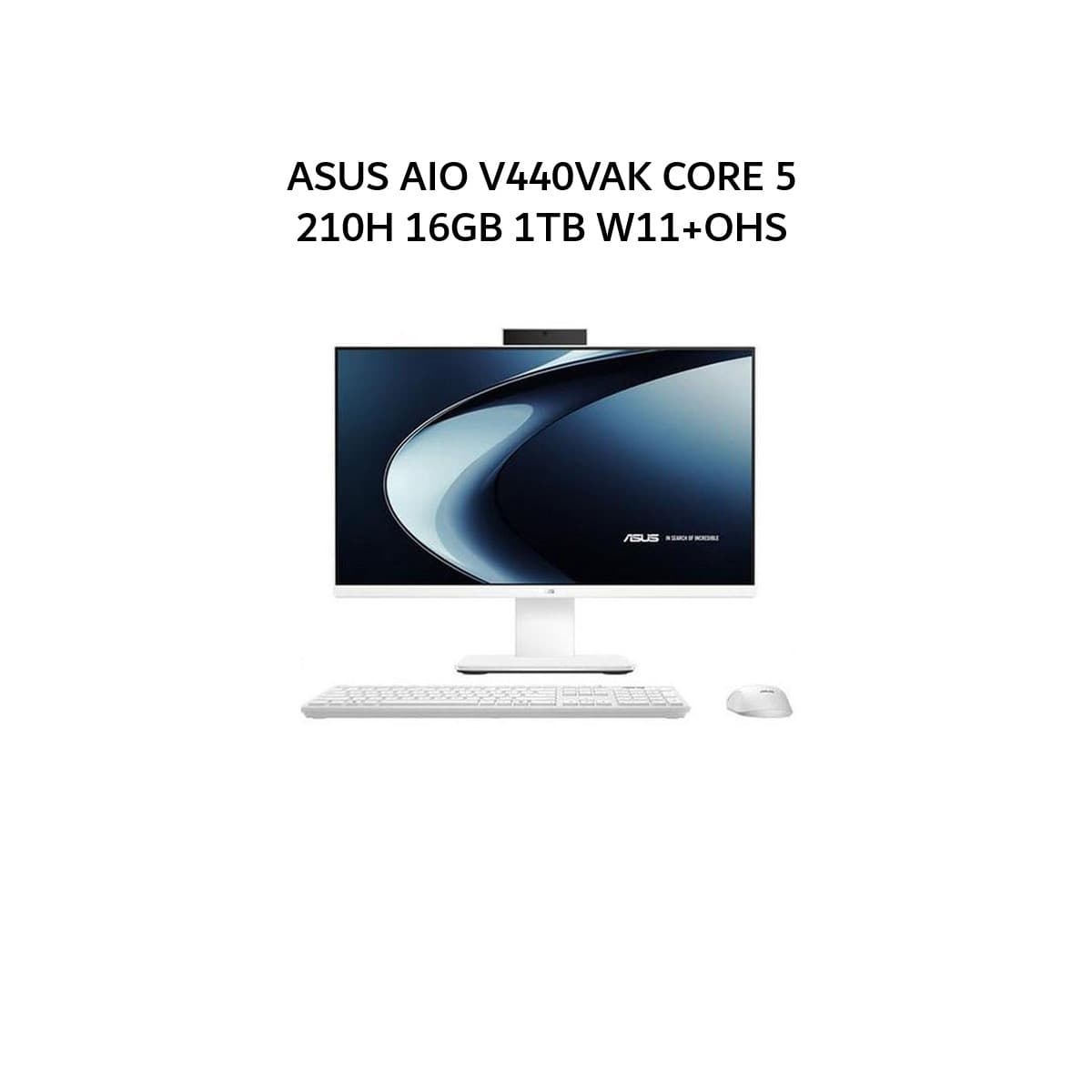 ASUS AIO V440VAK CORE 5 210H 16GB 1TB W11+OHS 23.8FHD WHT -W511WOM