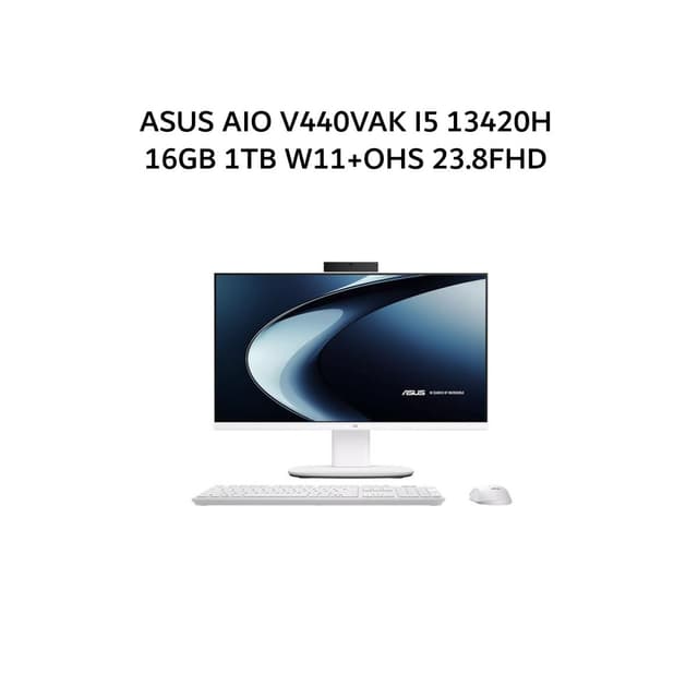 ASUS AIO V440VAK I5 13420H 16GB 1TB W11+OHS 23.8FHD 2Y WHT -I5U7W5W-HM