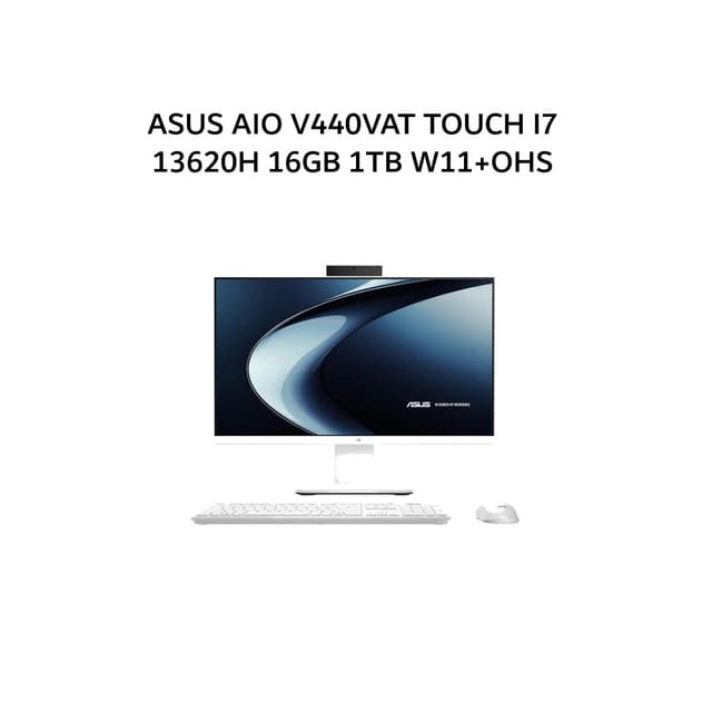 ASUS AIO V440VAT TOUCH I7 13620H 16GB 1TB W11+OHS 23.8FHD 2Y WHT -I7U7W5W-HM