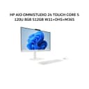 HP AIO OMNISTUDIO 24 TOUCH CORE 5 120U 8GB 512GB W11+OHS+M365 23.8FHD IPS 1Y WHT -CU0116D - Variant 1