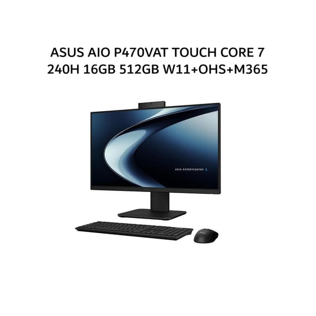 ASUS AIO P470VAT TOUCH CORE 7 240H 16GB 512GB W11+OHS+M365 27.0FHD 2Y WHT -W7152WS