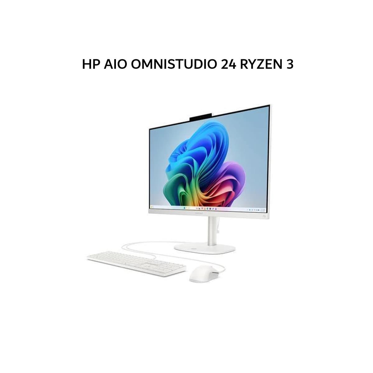HP AIO OMNISTUDIO 24 RYZEN 3 30 8GB 512GB W11 23.8FHD IPS 1Y WHT -CV0111D