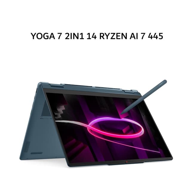 LENOVO YOGA 7 2IN1 14 RYZEN AI 7 445 16GB 512GB W11+OHS+M365B 14.0 WUXGA OLED PEN (BOX SLEE) 3YPREM+3ADP TEAL -8KID