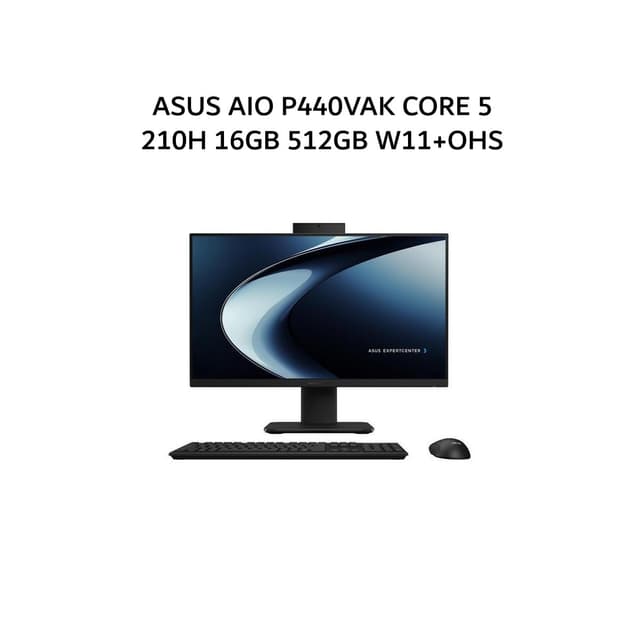 ASUS AIO P440VAK CORE 5 210H 16GB 512GB W11+OHS 23.8FHD 2Y BLK -B5152WS
