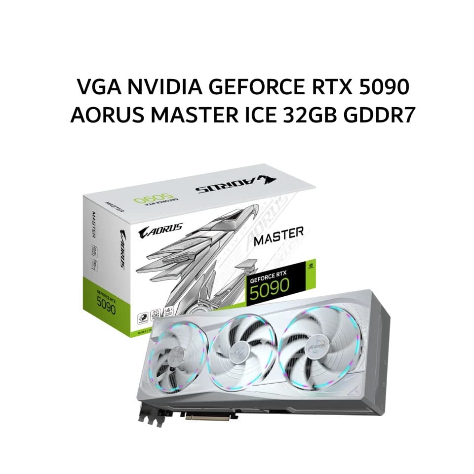 GIGABYTE VGA NVIDIA GEFORCE RTX 5090 AORUS MASTER ICE 32GB GDDR7 WHITE 3Y