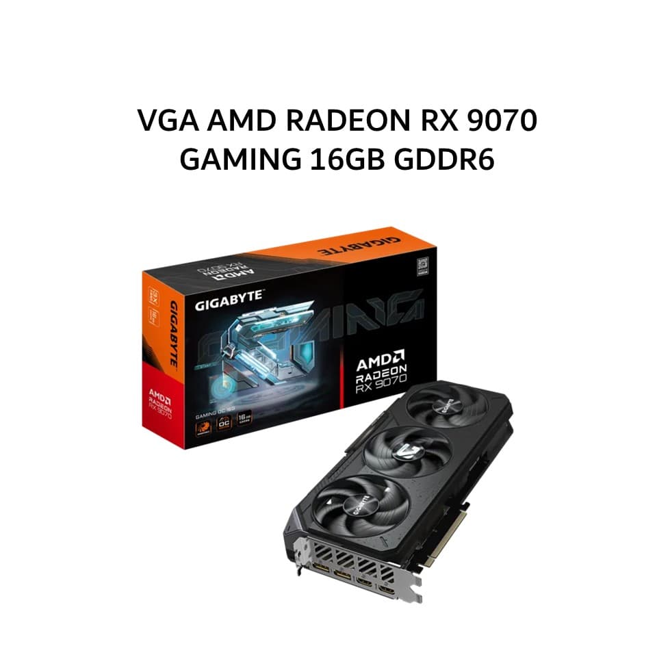 GIGABYTE VGA AMD RADEON RX 9070 GAMING 16GB GDDR6 OC 3Y