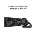 ARCTIC CPU AIO COOLER LIQUID FREEZER III PRO 240 (240MM RADIATOR + 2X P12 PRO PWM FANS) BLACK 6X - Variant 1
