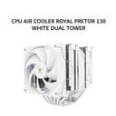 THERMALRIGHT CPU AIR COOLER ROYAL PRETOR 130 WHITE DUAL TOWER (1X 120MM + 1X 130MM WHITE FAN  + 6X HEATPIPES ) WHITE 6Y - Variant 1