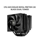 THERMALRIGHT CPU AIR COOLER ROYAL PRETOR 130 BLACK DUAL TOWER (1X 120MM + 1X 130MM BLACK FAN  + 6X HEATPIPES ) BLACK 6Y - Variant 1
