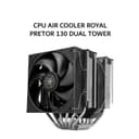 THERMALRIGHT CPU AIR COOLER ROYAL PRETOR 130 DUAL TOWER (1X 120MM + 1X 130MM BLACK FAN  + 6X HEATPIPES ) BLACK 6Y - Variant 1