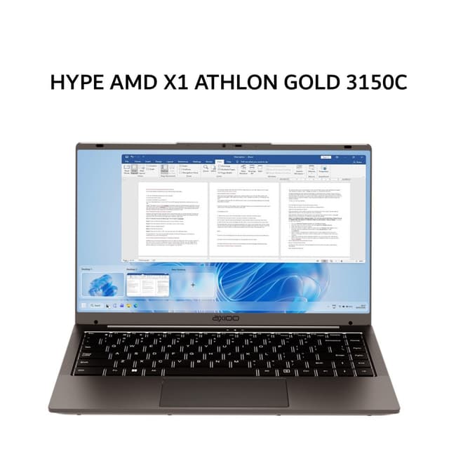 AXIOO HYPE AMD X1 ATHLON GOLD 3150C 8GB 128GB DOS 14.0FHD BLIT BLK