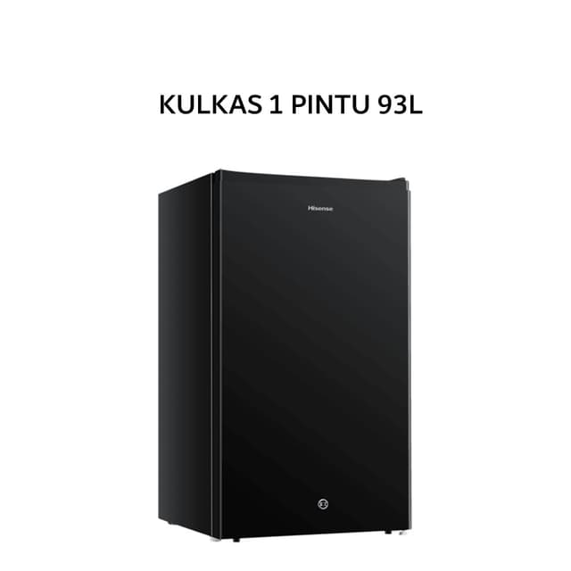HISENSE KULKAS 1 PINTU 93L BLACK -RR125D4IBN