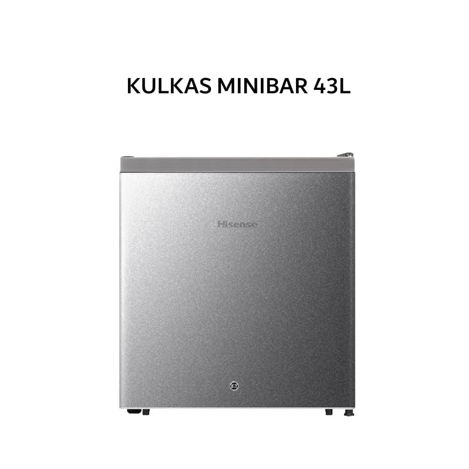 HISENSE KULKAS MINIBAR 43L SILVER -RR68D4IGN