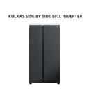 HISENSE KULKAS SIDE BY SIDE 591L INVERTER DIAMOND GREY STEEL -RS708N4IBN - Variant 1