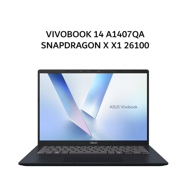 ASUS VIVOBOOK 14 A1407QA SNAPDRAGON X X1 26100 16GB 512GB W11+OHS 14.0WUXGA VIPS BLU -VIPSP151M