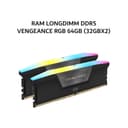CORSAIR RAM LONGDIMM DDR5 VENGEANCE RGB 64GB (32GBX2) 6000MHZ CL30 BLACK - CMH64GX5M2B-6000C30 - Variant 1