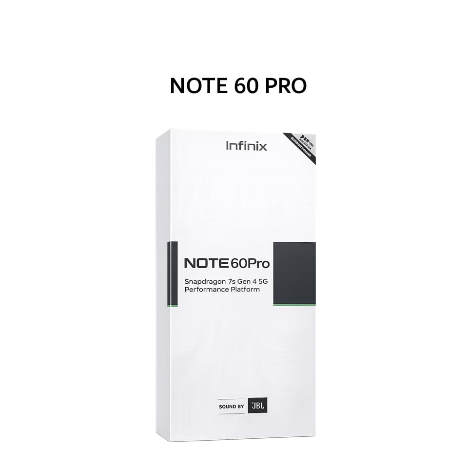 INFINIX NOTE 60 PRO 12GB 256GB TORINO BLACK - GIFT BOX