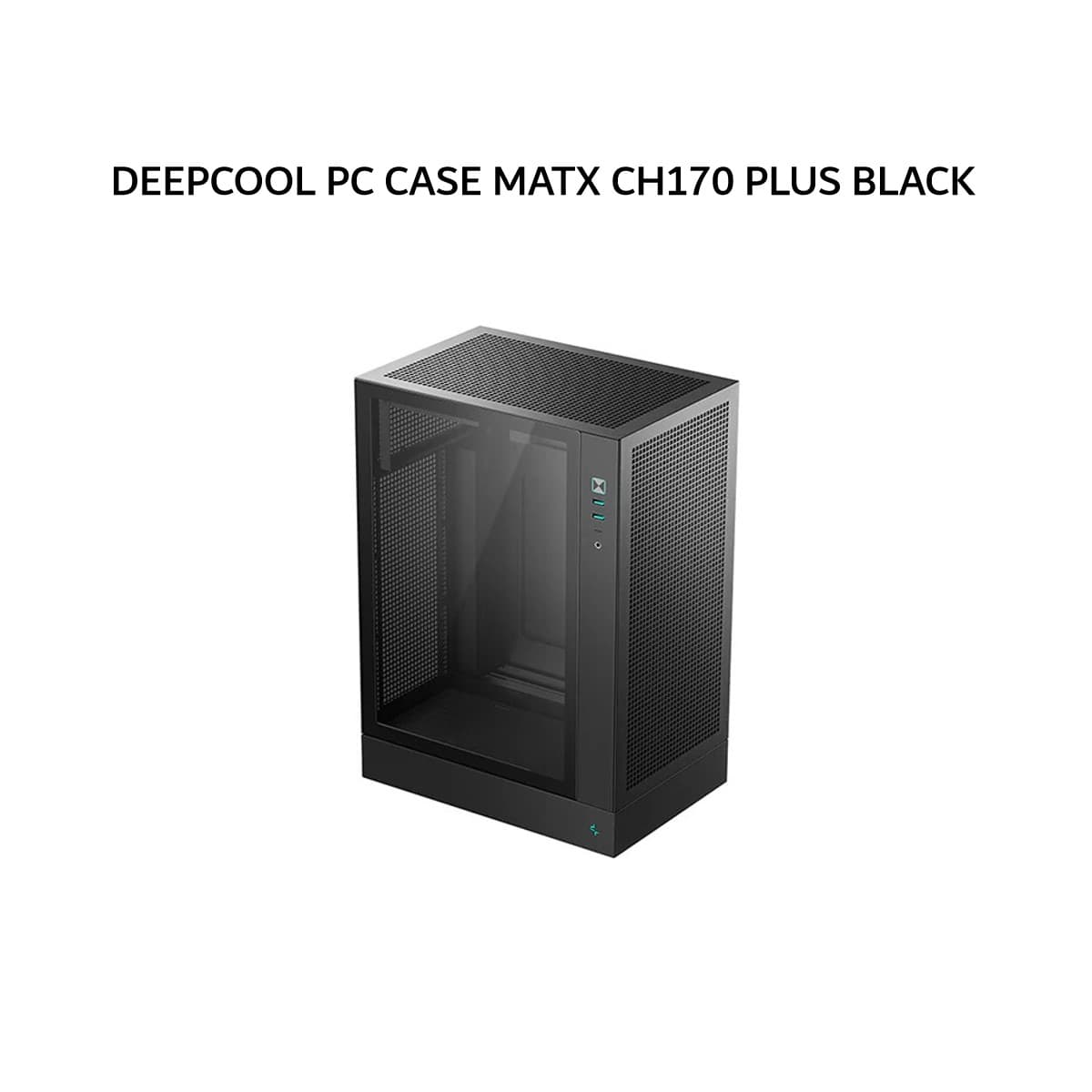 DEEPCOOL PC CASE MATX CH170 PLUS BLACK 1Y
