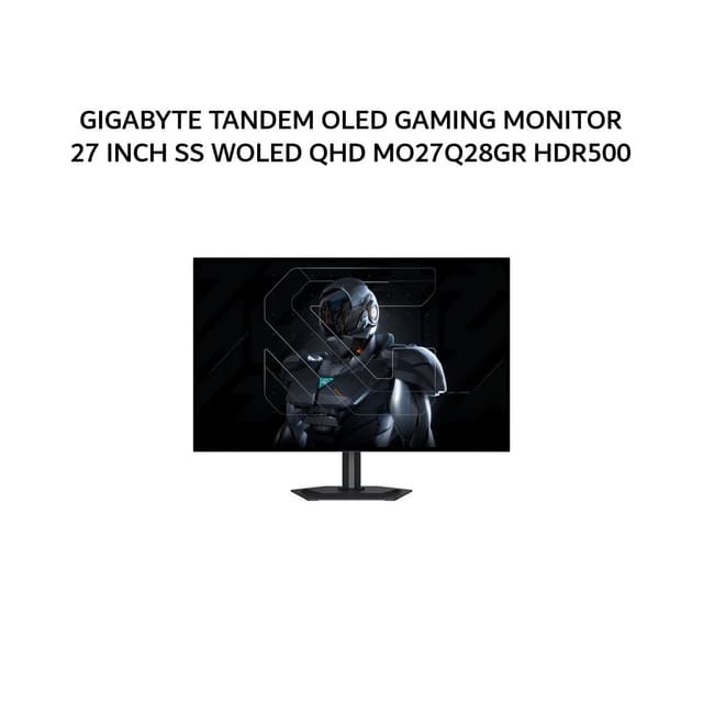 GIGABYTE TANDEM OLED GAMING MONITOR 27 INCH SS WOLED QHD 2K 1440P 0.03MS 280HZ MO27Q28GR HDR500 HDMI+DP USB-C SPEAKER ERGONOMIC 3Y