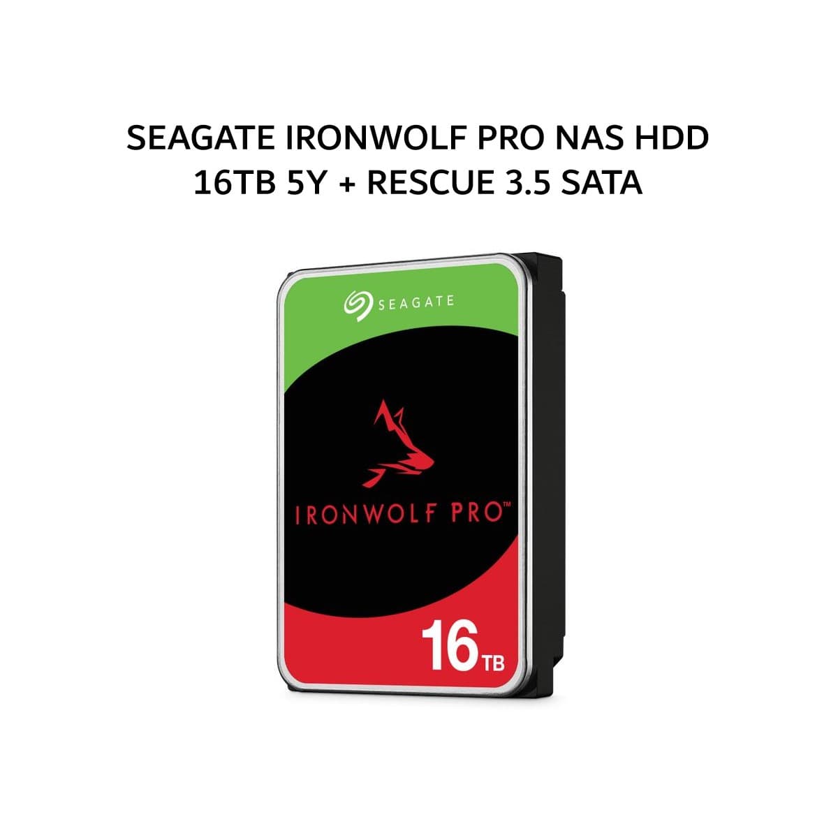 SEAGATE IRONWOLF PRO NAS HDD 16TB + RESCUE 3.5 SATA