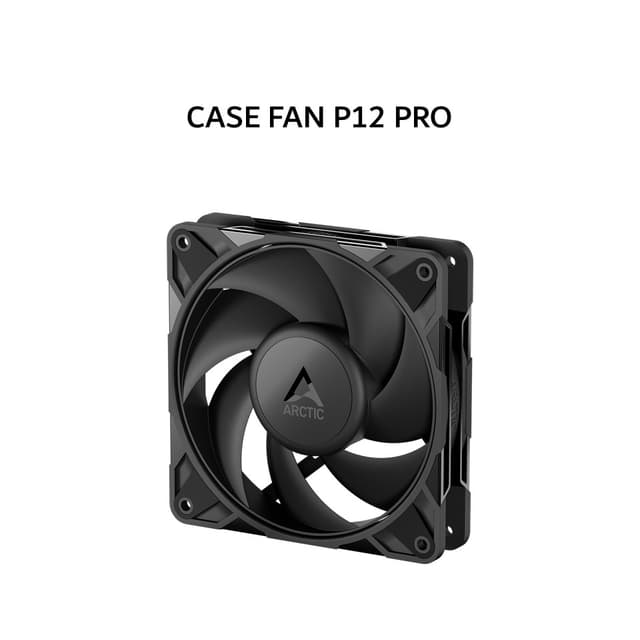 ARCTIC CASE FAN P12 PRO (1X 120MM BLACK FAN + 600-3000RPM) BLACK 6Y