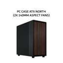 FRACTAL DESIGN PC CASE ATX NORTH (2X 140MM ASPECT FANS) CHARCOAL BLACK 2Y - Variant 1