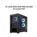 FRACTAL DESIGN PC CASE MATX POP MINI AIR RGB TG CLEAR TINT (3X 120MM ASPECT ARGB FANS) BLACK 2Y - Variant 1