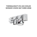 THERMALRIGHT CPU AIO COOLER WONDER VISION 360 TURBO ARGB (360MM RADIATOR + 3X 120MM ARGB FANS + 6.67 INCH LCD DISPLAY) WHITE 6Y - Variant 1