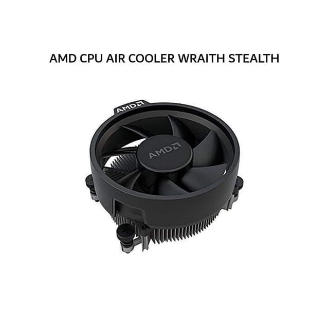 AMD CPU AIR COOLER WRAITH STEALTH (1X 90MM FAN) BLACK