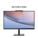LENOVO AIO V100 I3 N305 16GB 512GB W11+OHS 23.8FHD IPS 3Y BLK -6RID - Variant 1