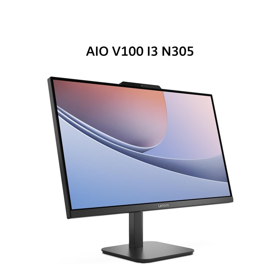 LENOVO AIO V100 I3 N305 16GB 512GB W11+OHS 23.8FHD IPS 3Y BLK -6RID