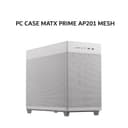 ASUS PC CASE MATX PRIME AP201 MESH (1X 120MM WHITE FAN) WHITE 1Y - Variant 1