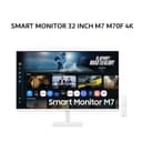 SAMSUNG SMART MONITOR 32 INCH M7 M70F VA UHD 4K 2160P 4MS 60HZ HDR10 VISION AI SPEAKER TIZEN OS WIFI WHITE 1Y PART + 3Y SERVICE - Variant 1