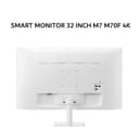 SAMSUNG SMART MONITOR 32 INCH M7 M70F VA UHD 4K 2160P 4MS 60HZ HDR10 VISION AI SPEAKER TIZEN OS WIFI WHITE 1Y PART + 3Y SERVICE - Image 1