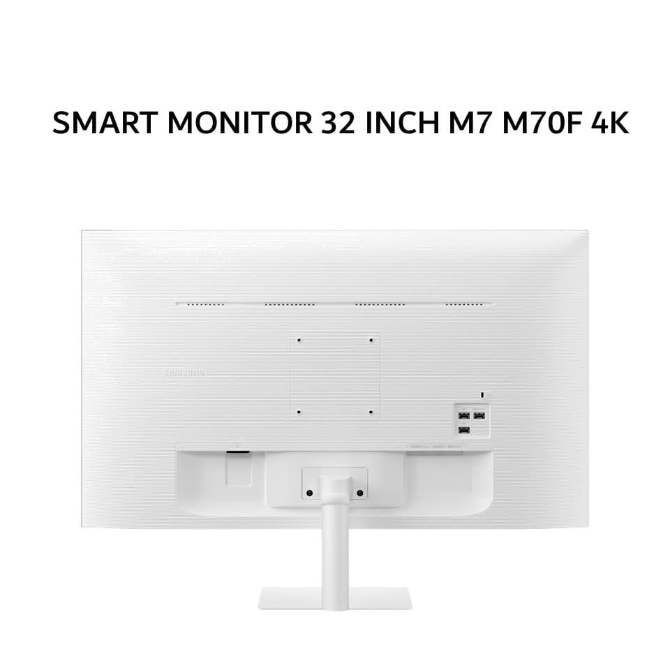 SAMSUNG SMART MONITOR 32 INCH M7 M70F VA UHD 4K 2160P 4MS 60HZ HDR10 VISION AI SPEAKER TIZEN OS WIFI WHITE 1Y PART + 3Y SERVICE
