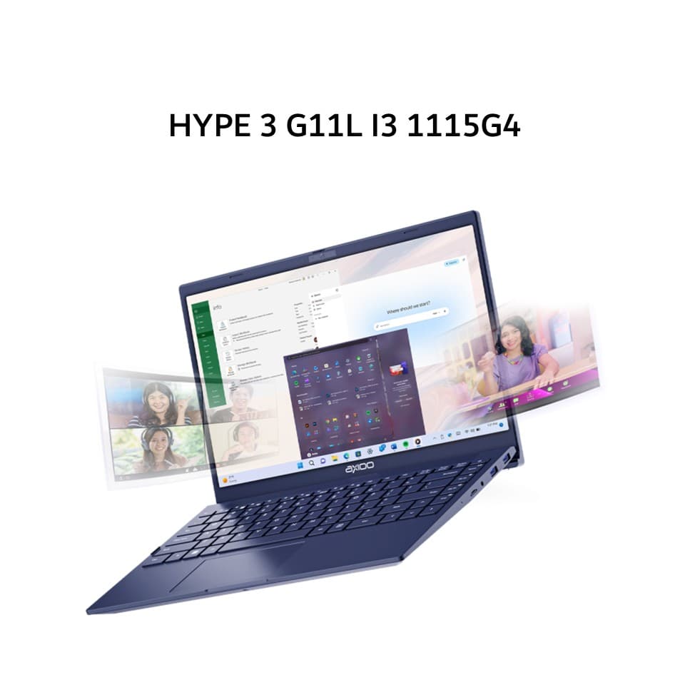AXIOO HYPE 3 G11L I3 1115G4 8GB 256GB DOS 14.0FHD IPS BLU