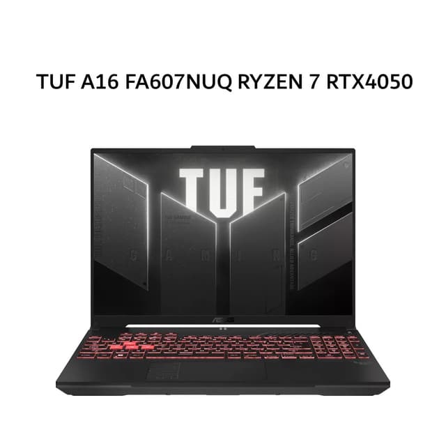 ASUS TUF A16 FA607NUQ RYZEN 7 170 RTX4050 6GB/ 16GB 512GB W11+OHS+M365B 16.0 FHD+ IPS 2Y GRY -R745GYG-HM