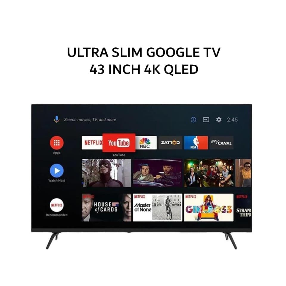 INFINIX 43 INCH 4K QLED FHD DIGITAL DOLBY ULTRA SLIM GOOGLE TV - 43X5Q