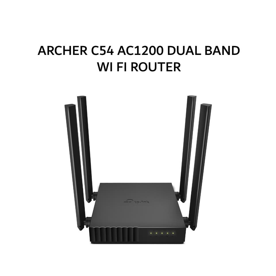 TP LINK ARCHER C54 AC1200 DUAL BAND WI FI ROUTER