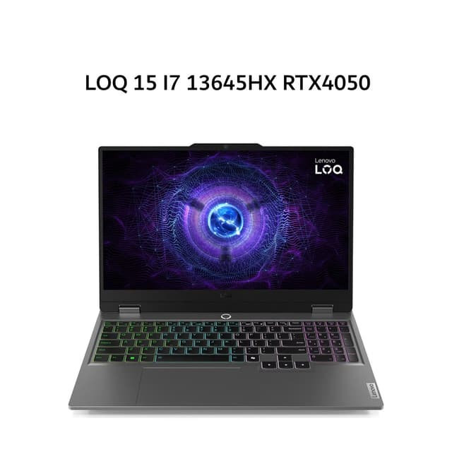 LENOVO LOQ 15 I7 13645HX RTX4050 6GB/ 16GB 512GB W11+OHS+M365B 15.6FHD IPS 144HZ 100SRGB RGB 2Y PREM+2ADP GRY -G5ID