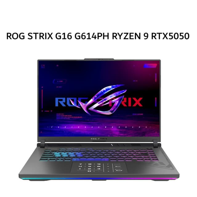 ASUS ROG STRIX G16 G614PH RYZEN 9 8940HX RTX5050 8GB/ 16GB 512GB W11+OHS+M365B 16.0WQXGA 2.5K 300HZ 100DCIP3 2Y (BOX MOU) GRY -R9N55T6G-HM
