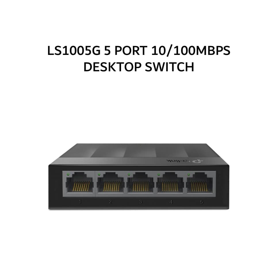 TP LINK LS1005G 5 PORT 10/100MBPS DESKTOP SWITCH