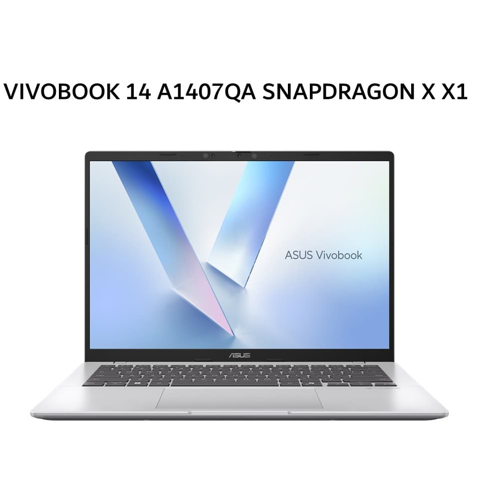 ASUS VIVOBOOK 14 A1407QA SNAPDRAGON X X1 26100 16GB 1TB W11+OHS+M365B 14.0WUXGA SLV -VIPSP113M