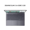 LENOVO IDEAPAD SLIM 3 14 CORE 5 320 8GB 512GB W11+OHS+M365B 14.0WUXGA BLIT 2Y PREM+2ADP (BOX BP) GREY -91ID - Image 1