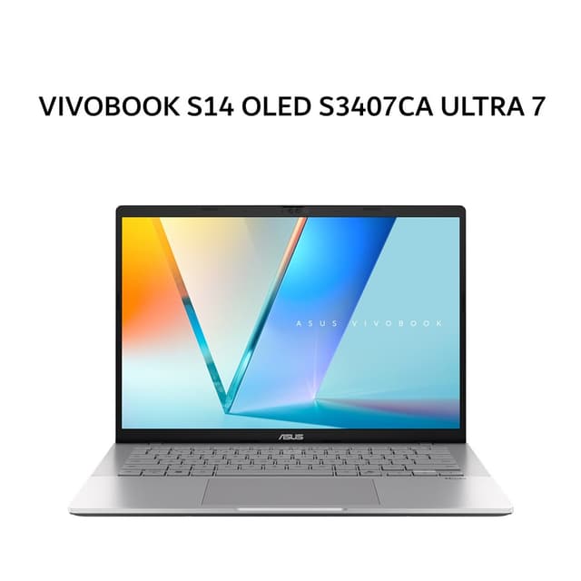 ASUS VIVOBOOK S14 OLED S3407CA ULTRA 7 255H 16GB 512GB W11+OHS+M365B 14.0WUXGA SLV -OLED7152M