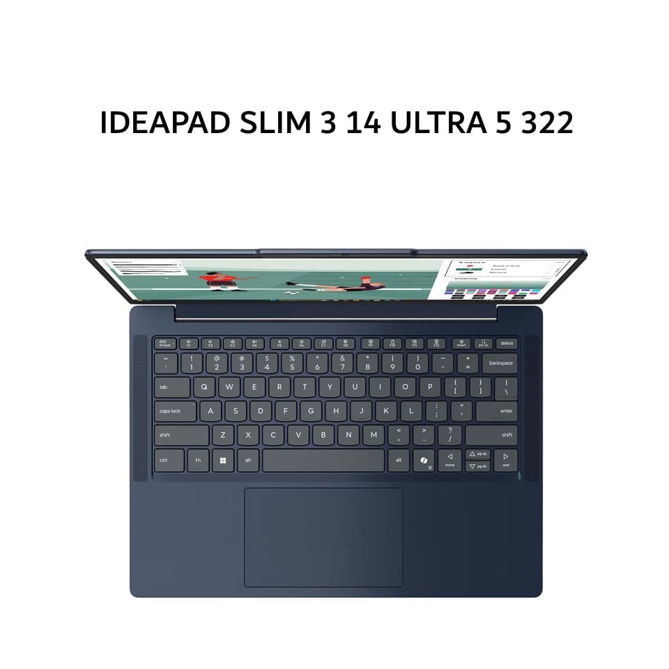 LENOVO IDEAPAD SLIM 3 14 ULTRA 5 322 16GB 512GB W11+OHS+M365B 14.0WUXGA BLIT 2Y PREM+2ADP (BOX BP) BLU -3CID