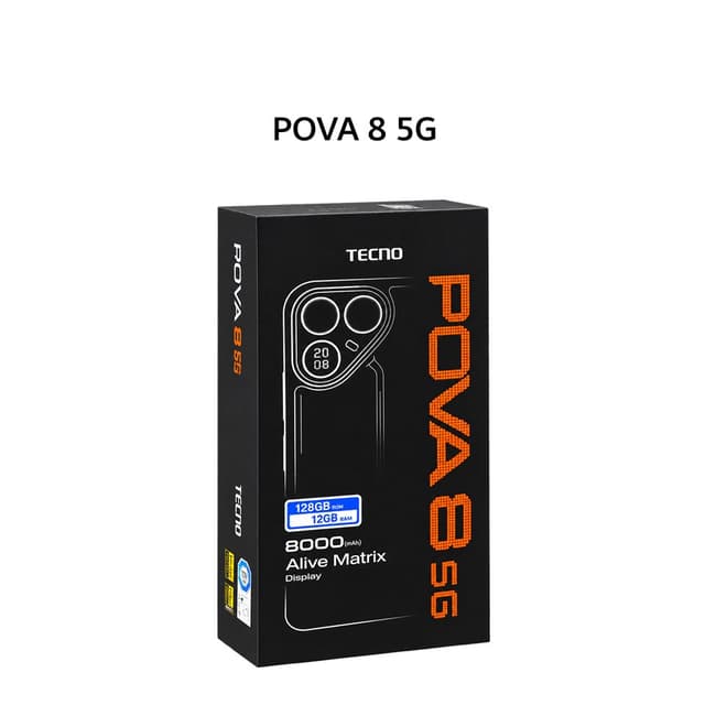 TECNO POVA 8 5G 8GB 128GB GRAPHITE BLACK